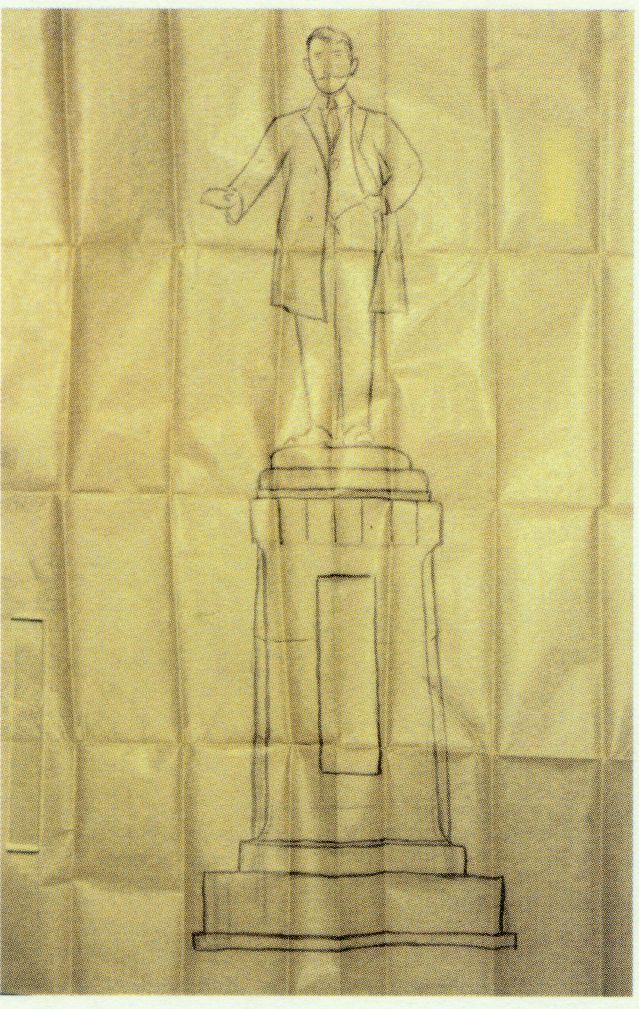 4-12、照片：梅屋莊吉保存的孫中山銅像的設(shè)計(jì)稿.jpg